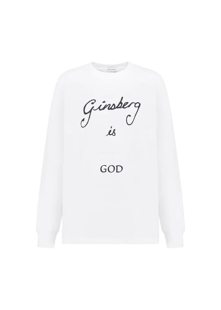 Bella Freud  Bella Freud Ginsberg Is God Long Sleeve T-shirt