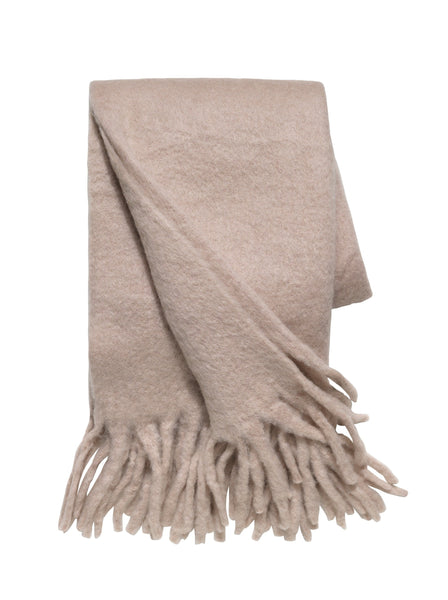 Cozy Living Mohair Throw In Pale Pink