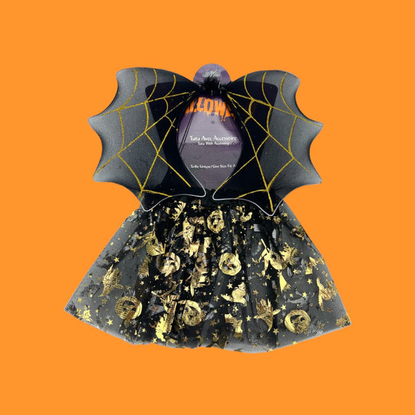 Cotillons D Alsace Kit 2 Pieces Halloween Tutu and Wings