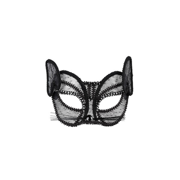 Cotillons D Alsace Black Face Mask Cat