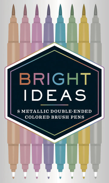 Abrams & Chronicle Bright Ideas Metallic Double Ended Brush Pens