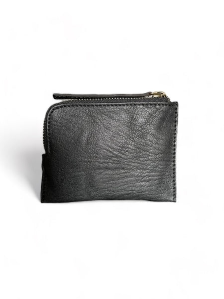 WDTS - Window Dressing the Soul Black Cloudy Leather Zipped Wallet