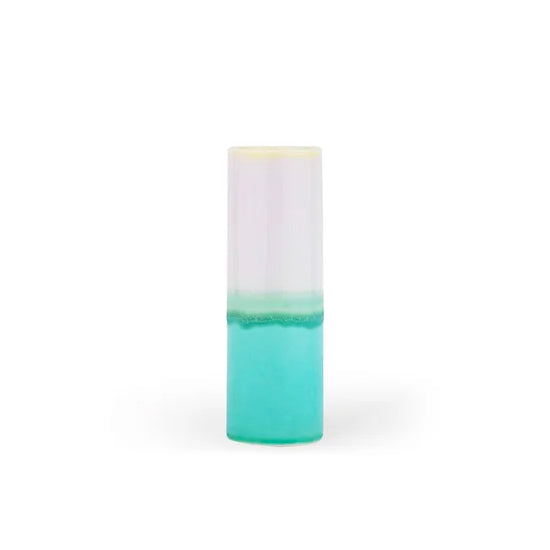 SGW Lab Large Pale Pink and Aqua Blue Cylinder Vase