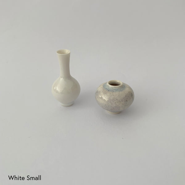 SGW Lab 30mm White Miniature Ceramic Pot