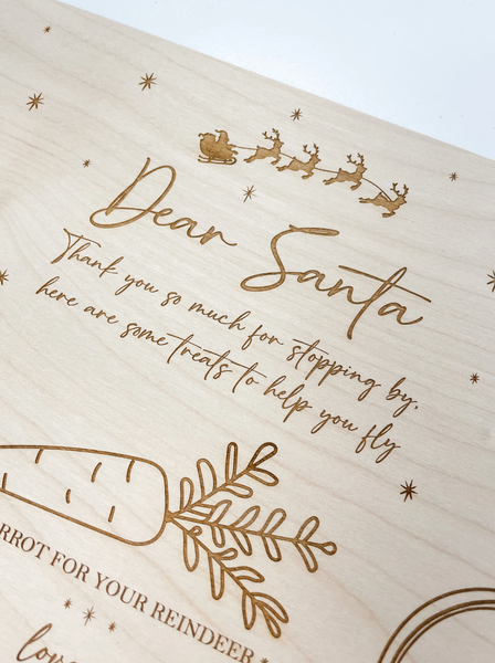 Fox & Bramble Santa's Treat Board Christmas Decor