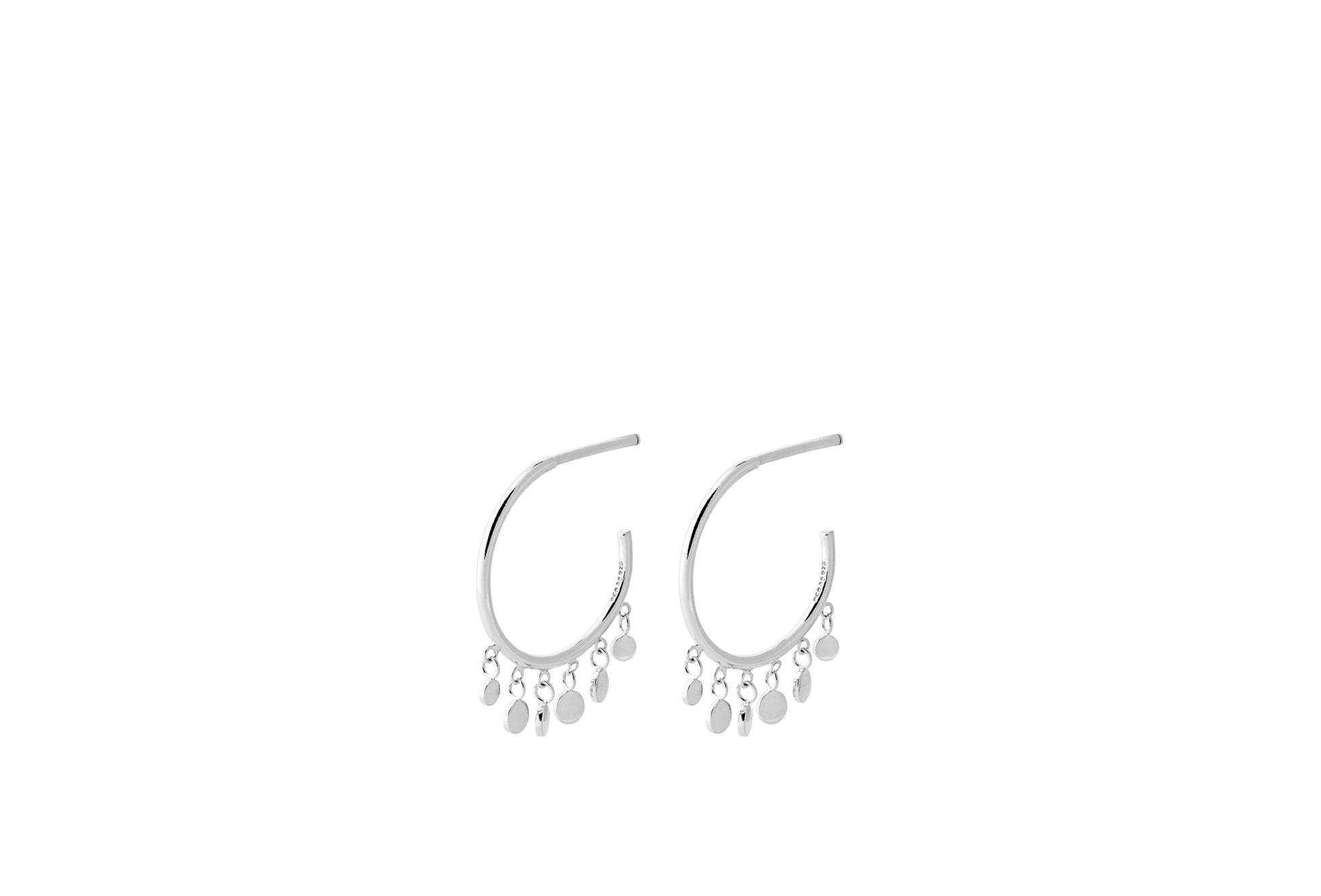 Pernille Corydon Glow Earrings 14mm In Silver