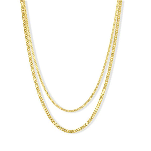 Ashiana Misty Gold Chain Necklace Set