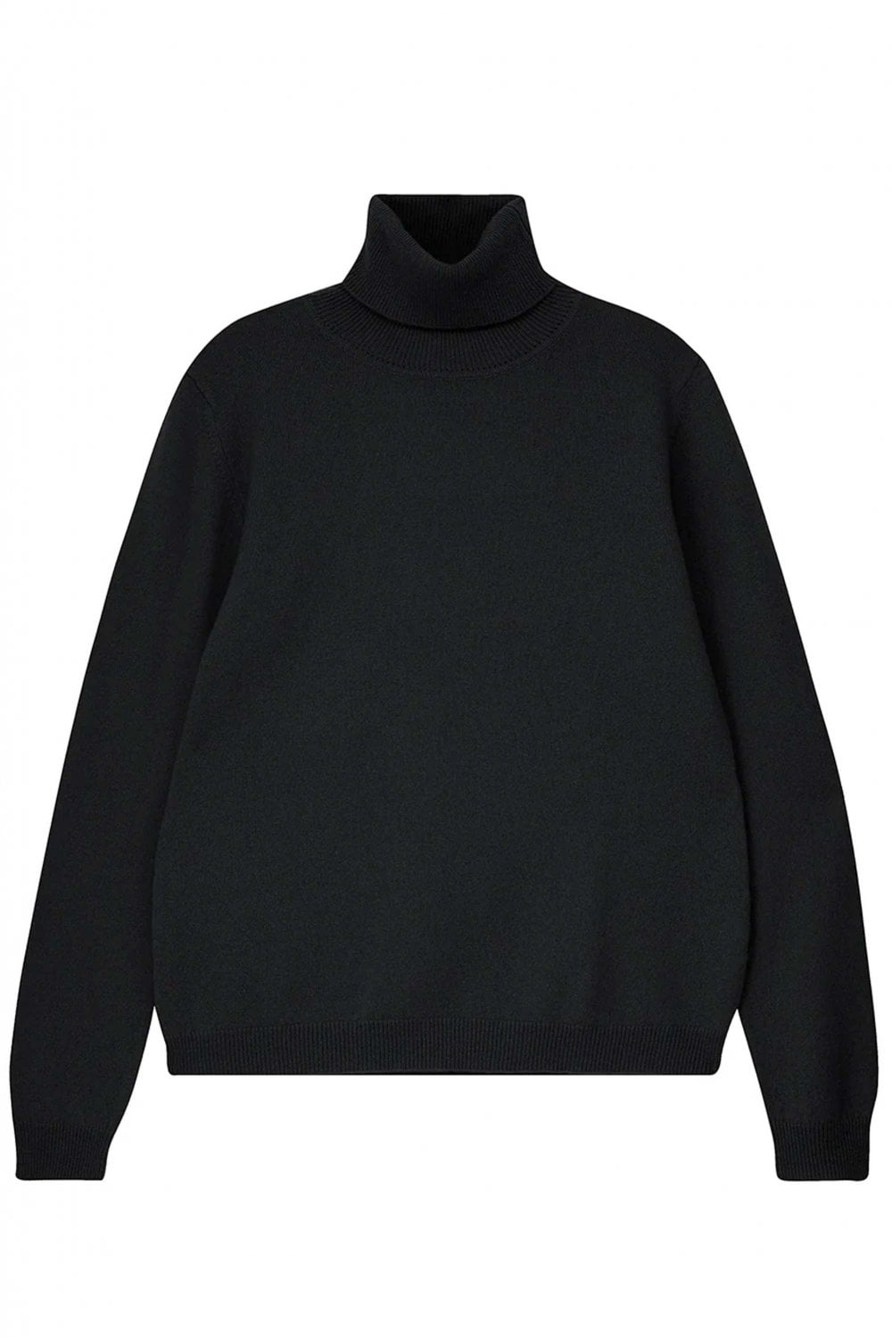 Jumper 1234 Black Cashmere Roll Collar Sweater