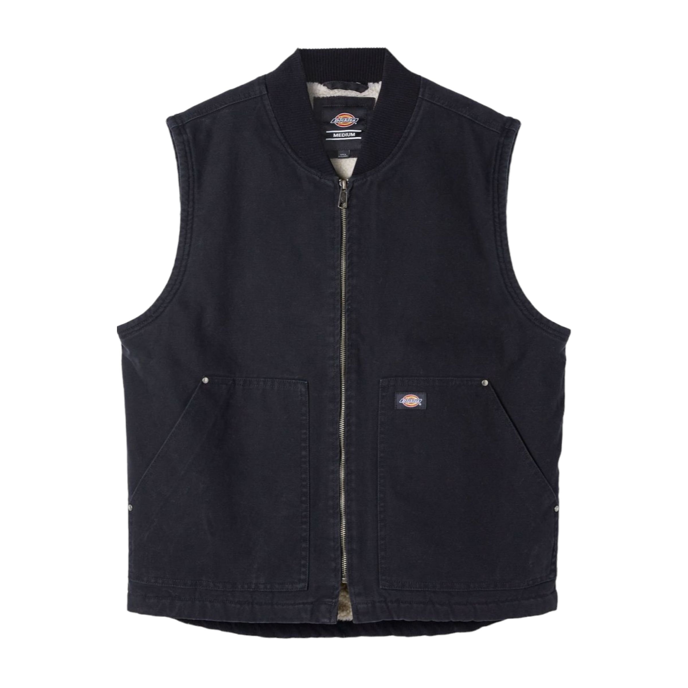 Dickies Gilet Duck Canvas Uomo Stone Washed Black