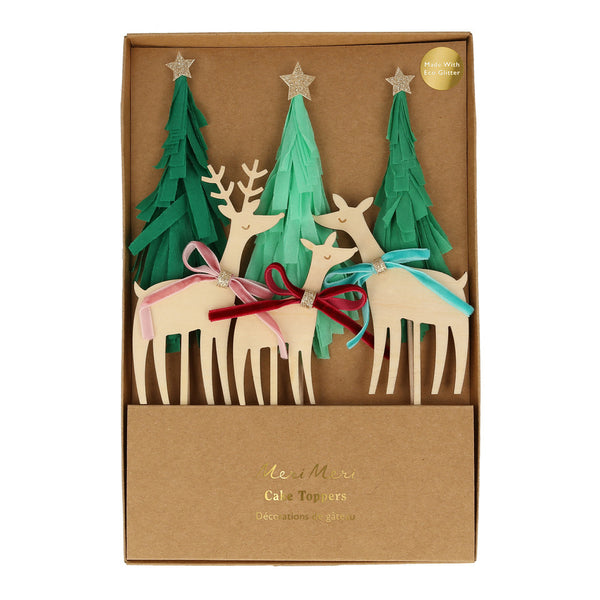 Meri Meri Reindeer Family Cake Toppers