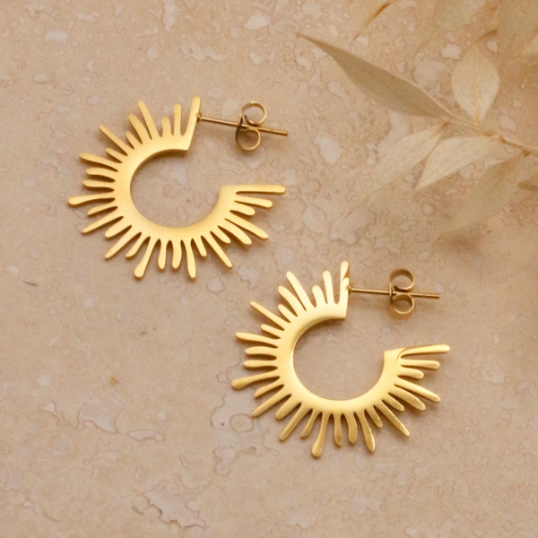 Little Nell Gold Sol Earrings