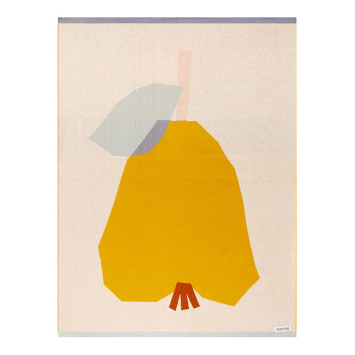 Sophie Home Pear Prints by KA Baby Blanket
