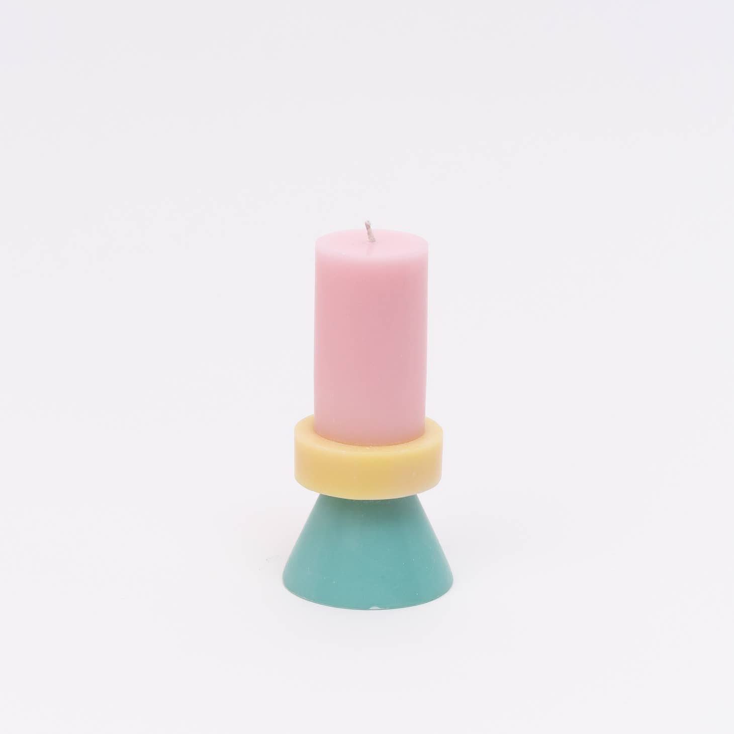 Yod & Co. Tall Floss Pink Stack Candle