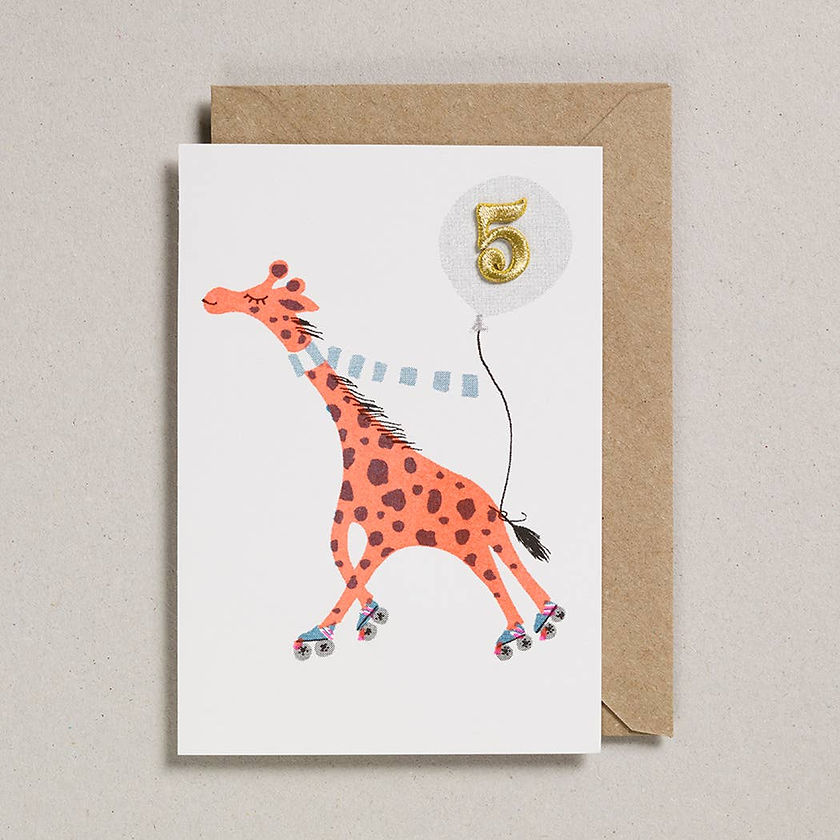 Petra Boase Giraffe Confetti Pets Cards for Age 5