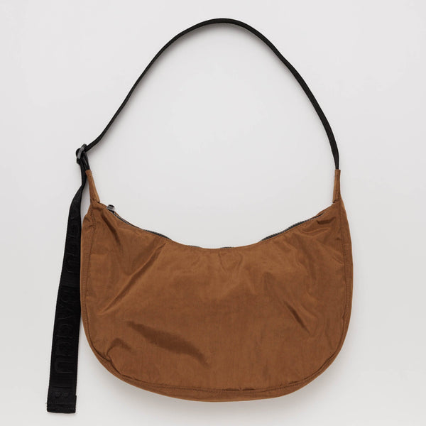 Baggu Medium Nylon Crescent Bag - Brown
