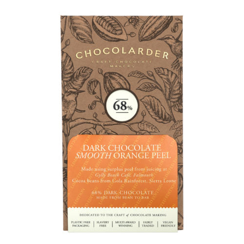 Chocolarder Orange Peel *smooth* Dark Chocolate Bar 68%