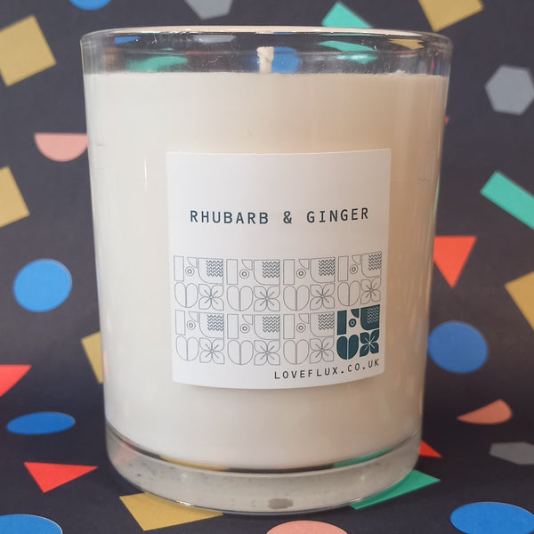 Heaven Scent Large Rhubarb and Ginger Plant Wax Candle