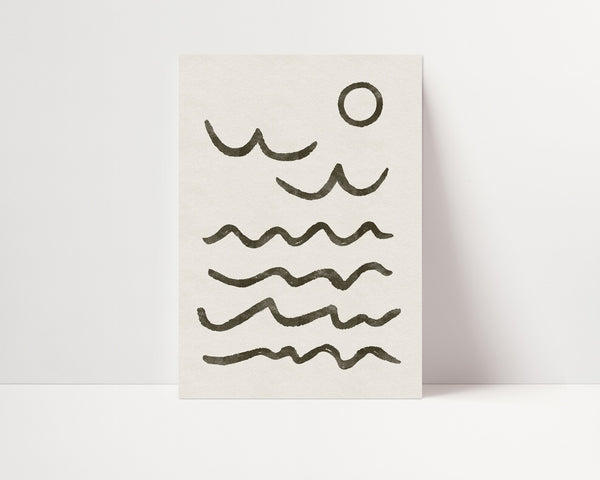 Sustain Studio Ocean Waves Print | A3