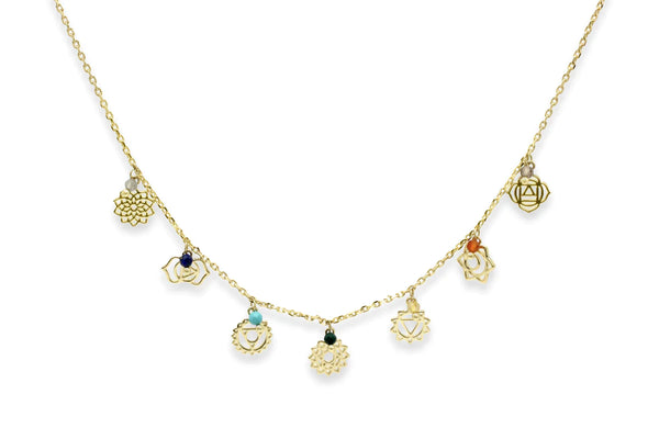 Boho Betty Spirit Gold Chakra Beaded Necklace