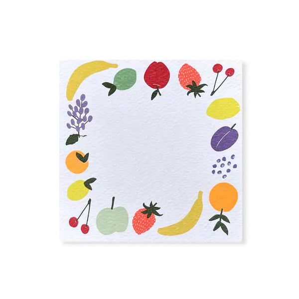 Hartland cards Neon Fruit Square Notes