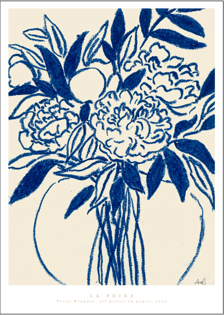 Poster & Frame Peony Bouquet Print A3