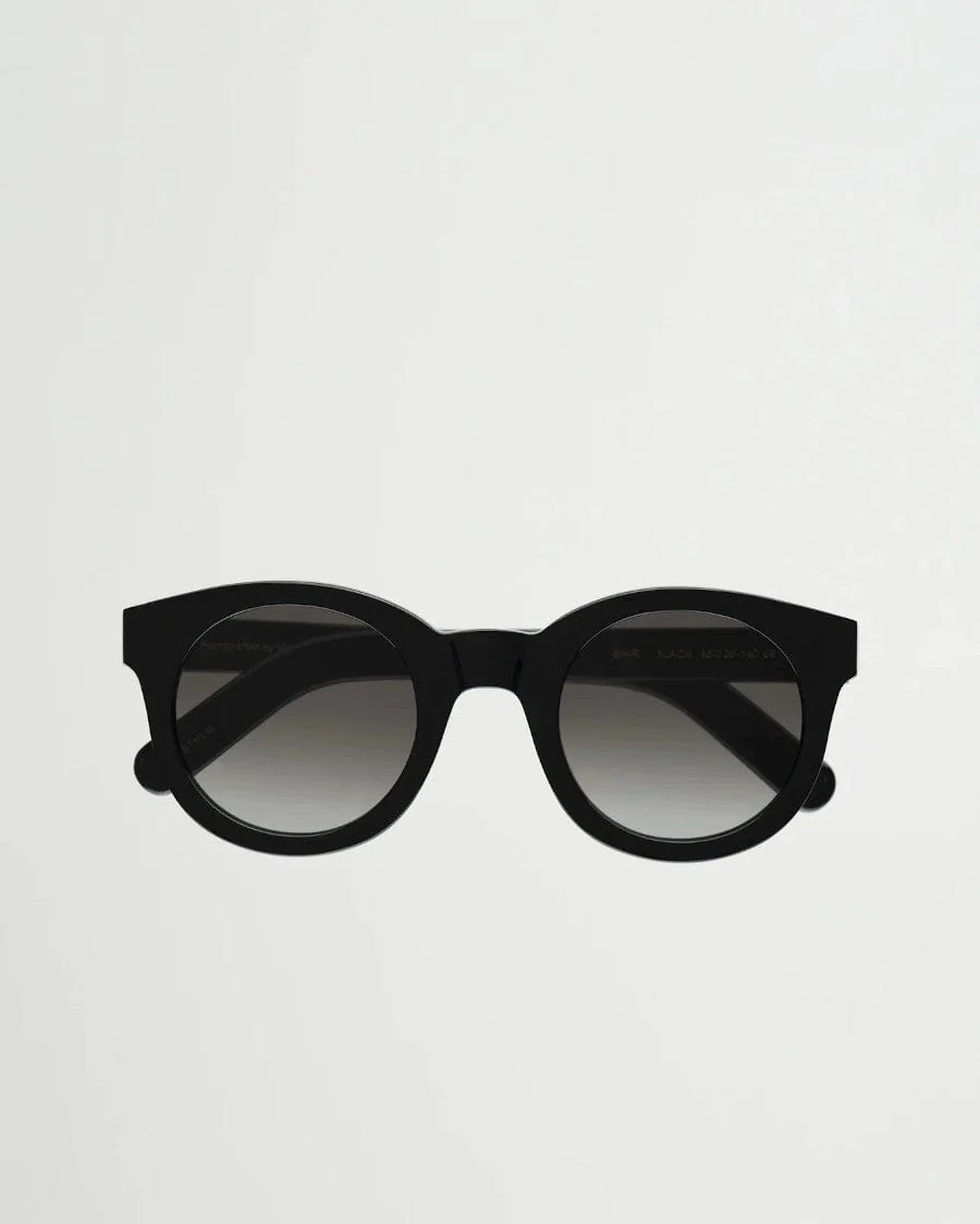 Monokel Eyewear Grey Lens Shiro Black Sunglasses