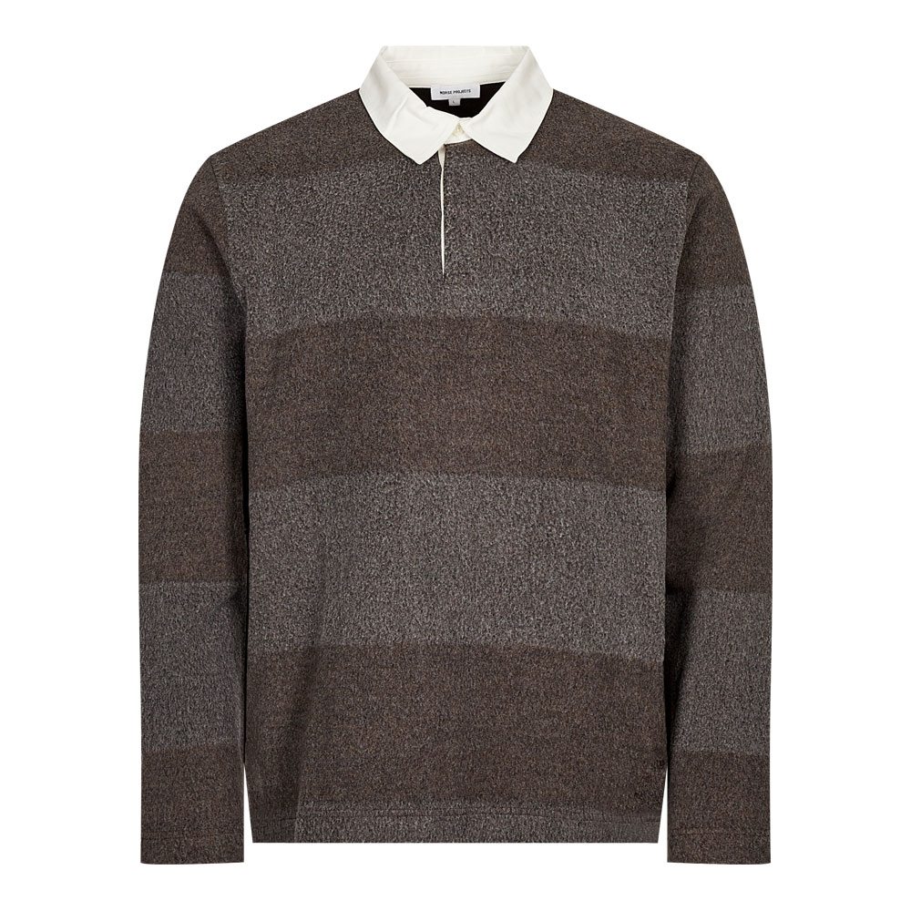 Norse Projects Ruben Rugby Polo Shirt - Espresso