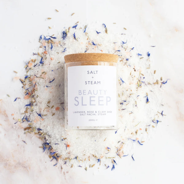 MintTeaBoutique Salt + Steam Beauty Sleep Lavender & Rose Facial Steam