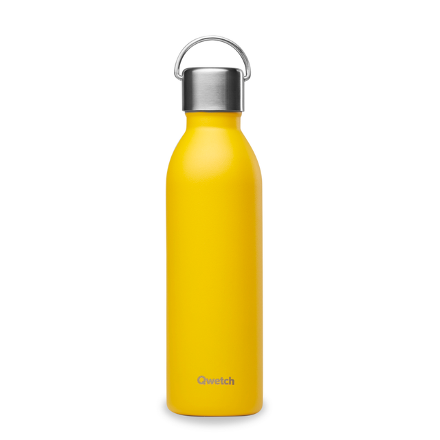 Qwetch 600ml Yellow Active Water Bottle