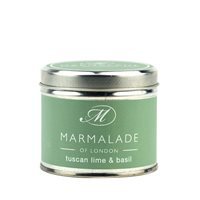 Marmalade of London Medium Tuscan Lime and Basil Tin Candle