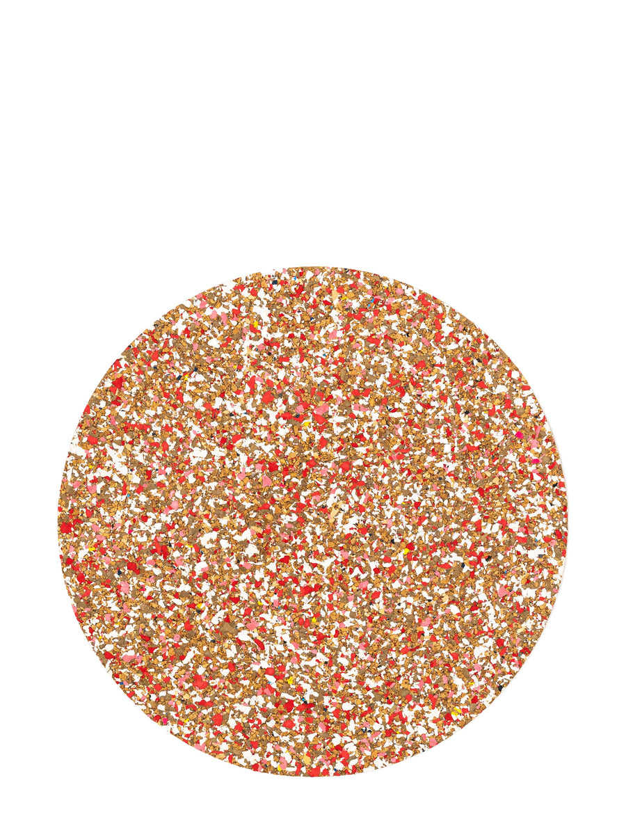 Yod & Co. Red Speckled Cork Placemat