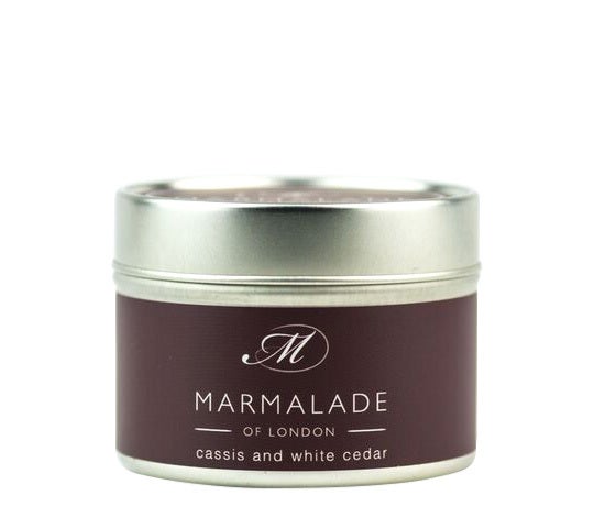 Marmalade of London Small Cassis and White Cedar Tin Candle