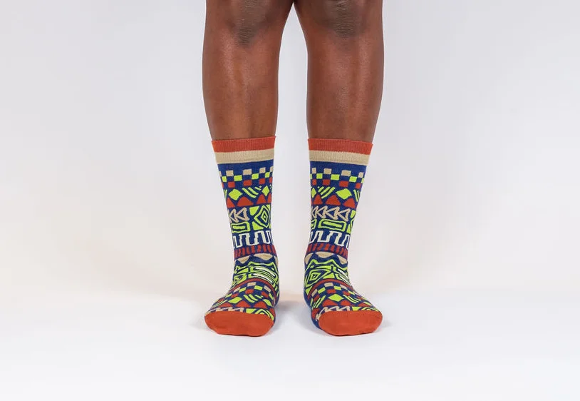 Olisha Socks - Sema Blue - Sustainable