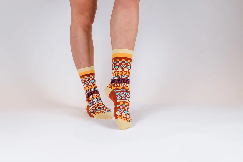 Olisha Socks - Sema Burnt Ochre - Sustainable