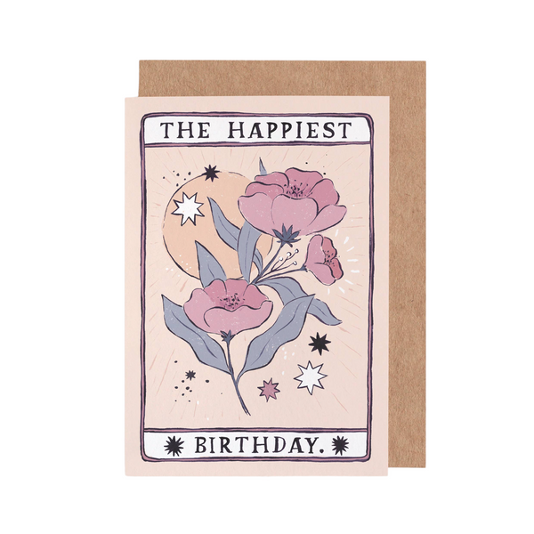 Sister Paper Co Birthday Card Tarot Flower Birthday