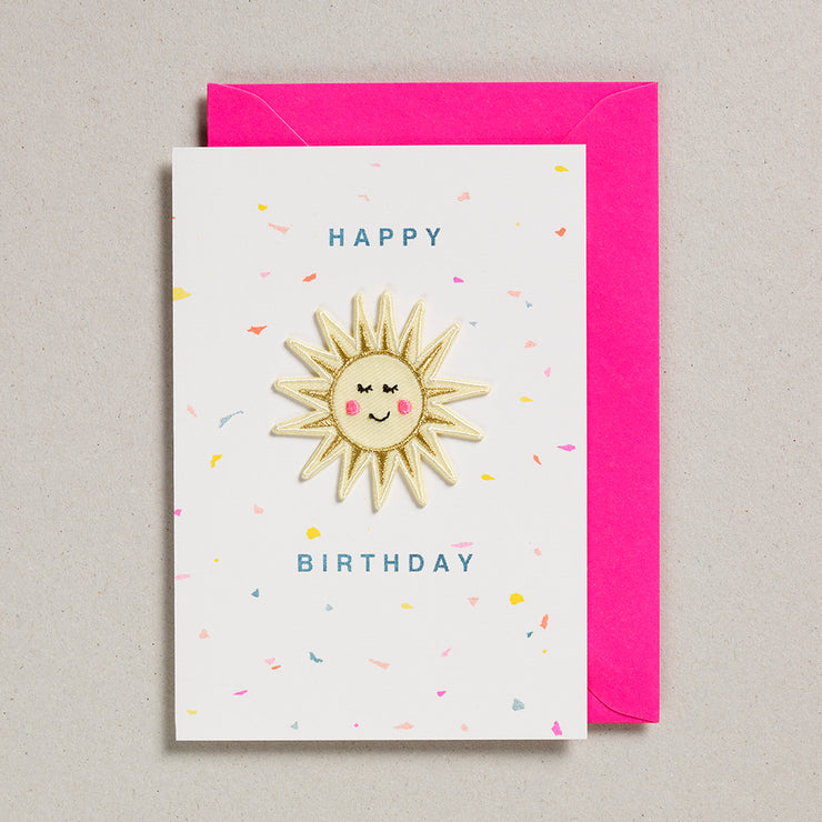 Petraboase Happy Birthday Sunshine Patch Card