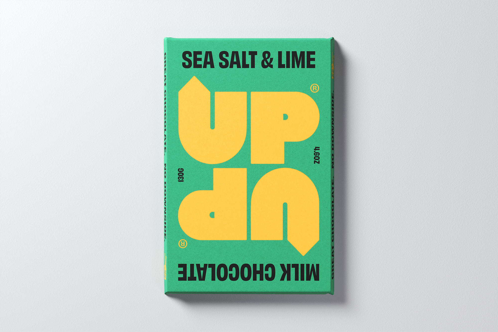 UP-UP Chocolate Sea Salt and Lime Milk Chocolate Bar