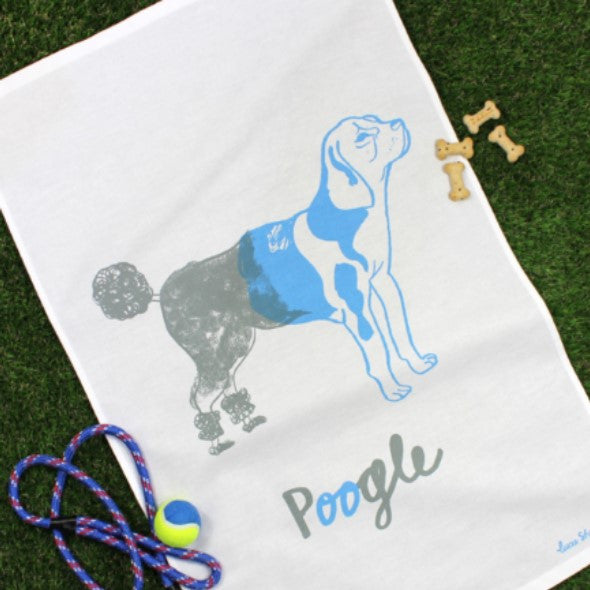 To Dry For Poogle Tea Towel