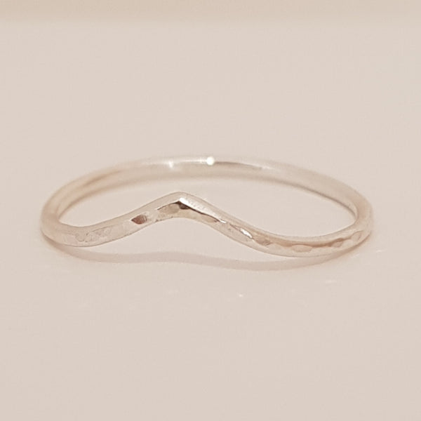 Nikki Stark Jewellery Silver Skinny Wishbone Ring