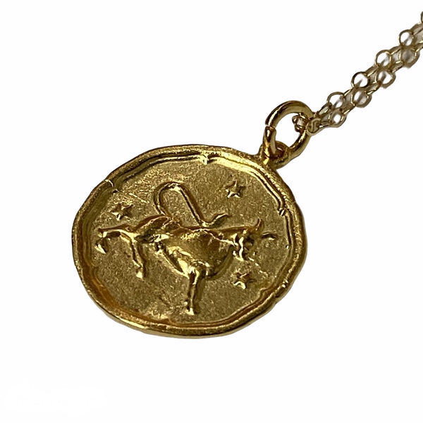 Gracie Collins Necklace Star Sign Taurus Gold