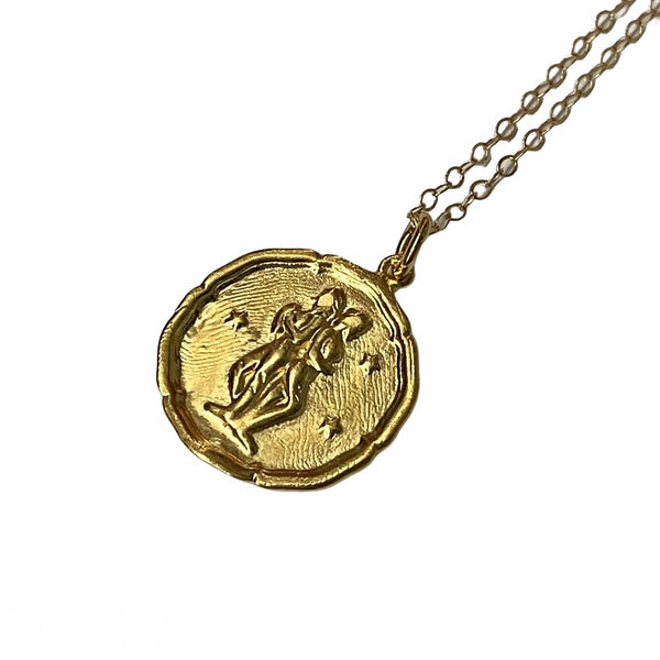 Gracie Collins Necklace Star Sign Gemini Gold
