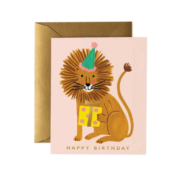 Rifle Paper Co. Birthday Card Lion