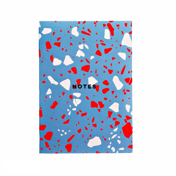 The Completist Notebook Blue Terrazzo