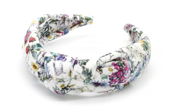 Holme & Moss  Knot Headband Padded Liberty Print Wild Flower
