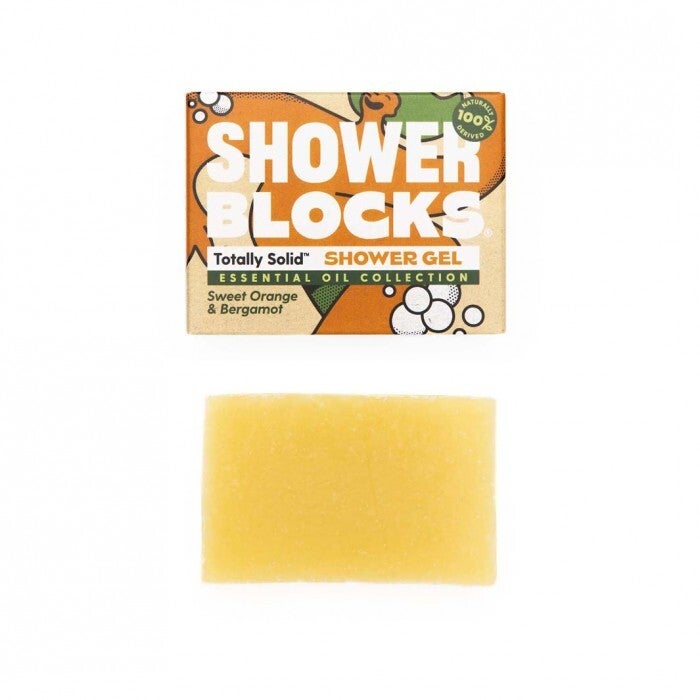 Shower block Sweet Orange and Bergamot Essential Oil Collection Solid Shower Block