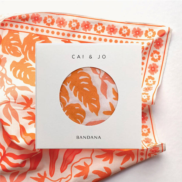 Cai & Jo Bandana Organic Cotton Capricorn Coral