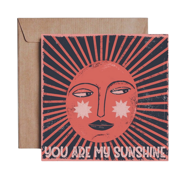 Carole Hillman Card Recycled Paper You Are My Sunshine
