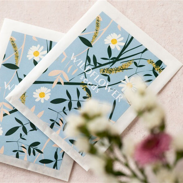 Sarah JK Designs Wildflower Seeds Periwinkle Blue