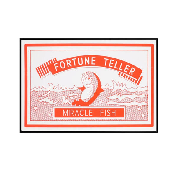 Phoebe Phillips A4 Fortune Teller Fish Print And Fortune Fish Red