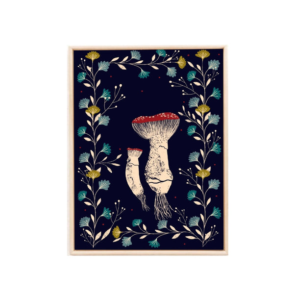 Carole Hillman Mushrooms Print A4